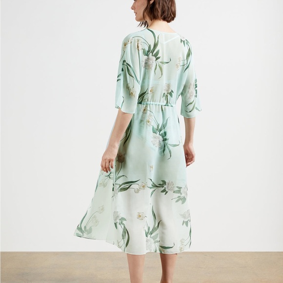 Ted Baker London Finlay Maxi Cover-Up Kimono Mint Green Coverup — Size M - Picture 3 of 12